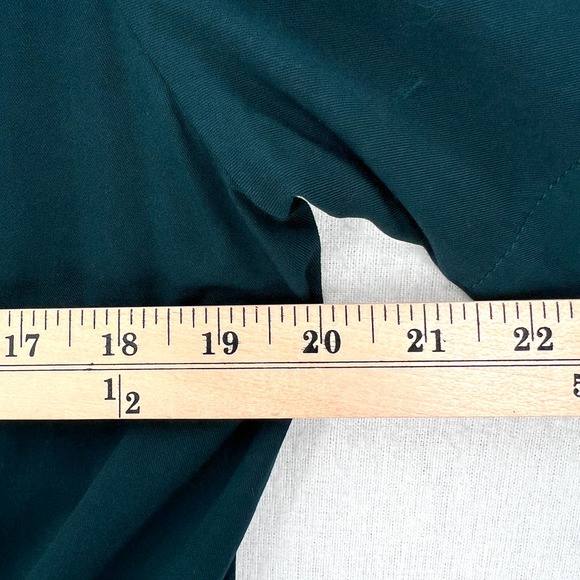ENZA COSTA Shirt Womens Medium Teal Short Sleeve Tie Front Button Up Cropped NEW - Picture 15 of 15